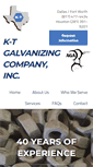Mobile Screenshot of ktgalvanizing.com